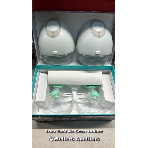 5022 - ELVIE DOUBLE ELECTRIC BREAST PUMP / UNTESTED, MINIMAL SIGNS OF USE / G