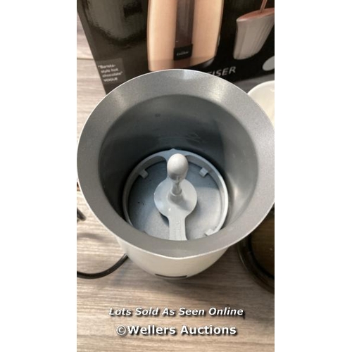 5051 - HOTEL CHOCOLAT VELVETISER - WHITE / POWERS UP, MINIMAL SIGNS OF USE / G