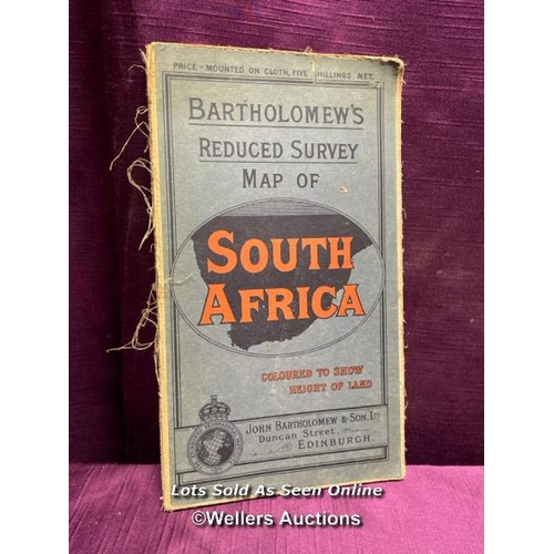 518 - BARTHOLOMEW'S REDUCED SURVEY MAP OF SOUTH AFRICA