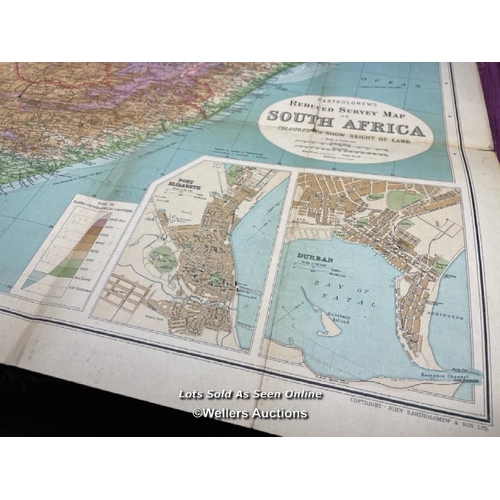 518 - BARTHOLOMEW'S REDUCED SURVEY MAP OF SOUTH AFRICA