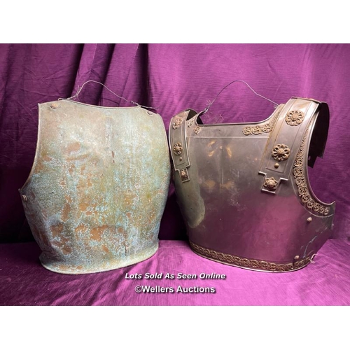 521 - TWO 20TH CENTURY THEATRICAL BREAST PLATES