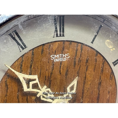 528 - SMITHS FENFIELD PRESENTATION CLOCK, INSCRIBED PRESENTED TO MISS P BUCKLEY BY THE STAFF AND EMPLOYEES... 