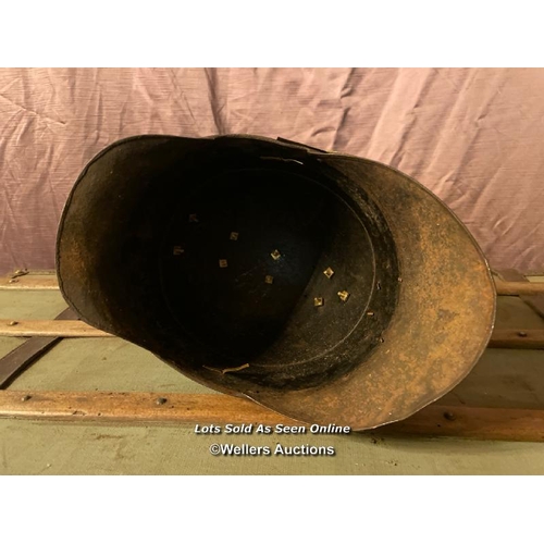 584 - CIRCA 1800 FRENCH SAPEURS AND POMPIERS HELMET