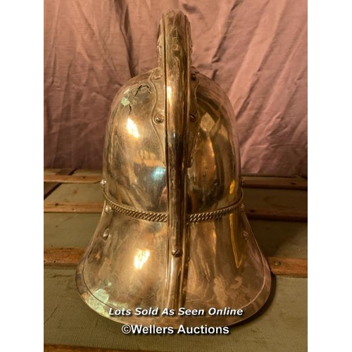 585 - CIRCA 1930 ENGLISH SILVERED OFFICERS MERRYWEATHER HELMET