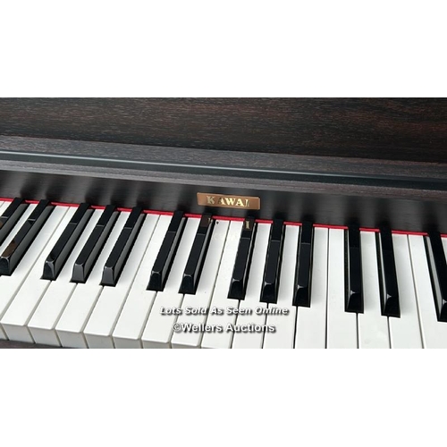 160 - KAWAI KEYBOARD, INCL. POWER SUPPLY AND SUSTAIN PEDAL / CONTAINER NO: 371210