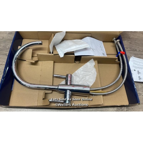 6002 - GROHE AMBI DUAL LEVER KITCHEN MIXER TAP / MINIMAL SIGNS OF USE / D17