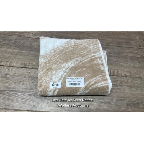 6018 - MARBLE HAND TOWEL / MINIMAL SIGNS OF USE / D18