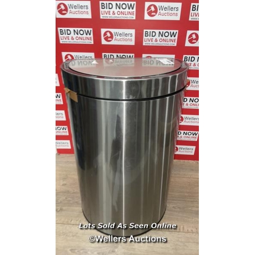 6027 - EKO STAINLESS STEEL SEMI-ROUND MOTION SENSOR BIN - 47L / SIGNS OF USE / P13