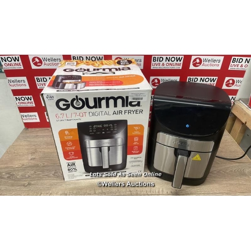 6183 - GOURMIA 6.7L DIGITIAL AIR FRYER / POWERS UP / SIGNS OF USE / W1