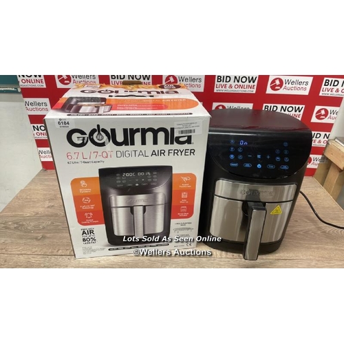 6184 - GOURMIA 6.7L DIGITIAL AIR FRYER / POWERS UP / SIGNS OF USE / C29