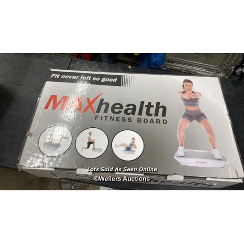 6193 - MAXHEALTH MAX-RS-CST  FITNESS BOARD / WITH REMOTE / POWERS UP / SIGNS OF USE / P16