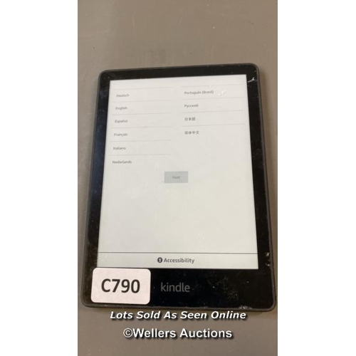 9560 - AMAZON KINDLE PAPERWHITE / RESTORED TO FACTORY DEFAULTS