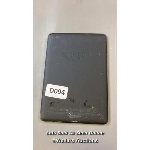 9573 - AMAZON KINDLE PAPERWHITE / PQ94WIF / RESTORED TO FACTORY DEFAULTS