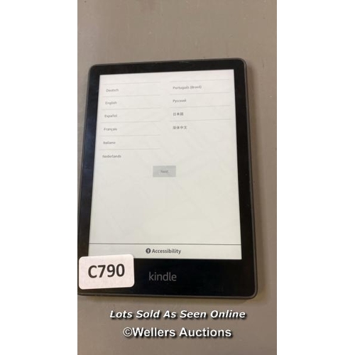 9574 - AMAZON KINDLE PAPERWHITE / 11TH GEN / M2L3EK / RESTORED TO FACTORY DEFAULTS