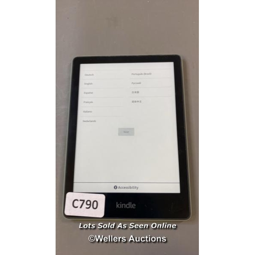 9575 - AMAZON KINDLE PAPERWHITE / 11TH GEN / M2L3EK / RESTORED TO FACTORY DEFAULTS