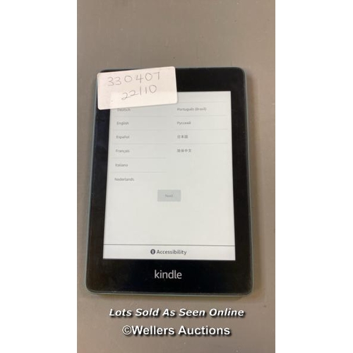 9576 - AMAZON KINDLE PAPERWHITE / PQ94WIF / RESTORED TO FACTORY DEFAULTS