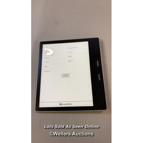 9578 - AMAZON KINDLE OASIS / 9TH GEN / S8IN4O / RESTORED TO FACTORY DEFAULTS