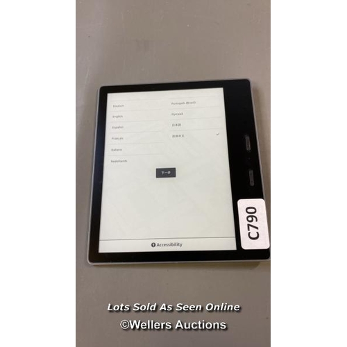 9580 - AMAZON KINDLE OASIS / 9TH GEN / S8IN4O / RESTORED TO FACTORY DEFAULTS