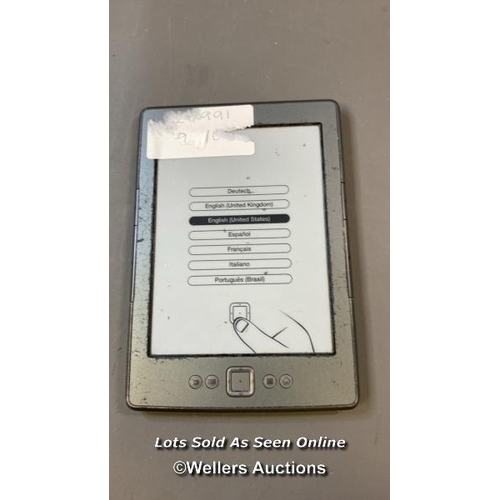 9582 - AMAZON KINDLE / 5TH GEN / D01100 / RESTORED TO FACTORY DEFAULTS / F16