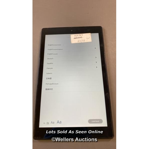 9603 - AMAZON FIRE 7 HD 10 / M2V3R5 / RESTORED TO FACTORY DEFAULTS