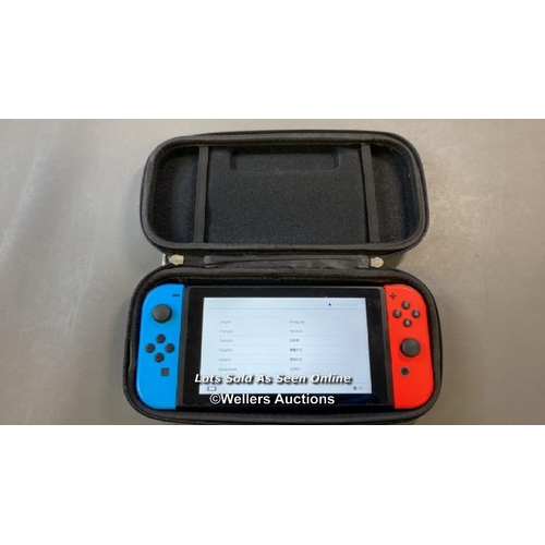 9614 - NINTENDO SWITCH / HAC/001 / SN: XKJ10088878927 / RESTORED TO FACTORY DEFAULTS