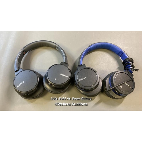 9645 - X2 SONY HEADPHONES INCL. MODELS WH-CH700N AND MDR-ZX770BN