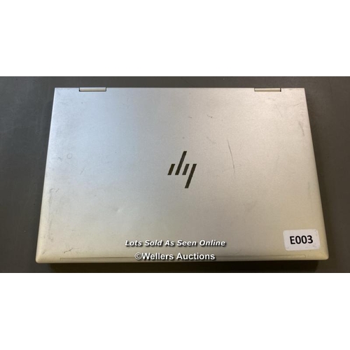 9736 - HP ELITEBOOK X360 830 G8 / HD REMOVED / INTEL I5 PROCESSOR / SN: 5CG1389829 - BIOS LOCKED