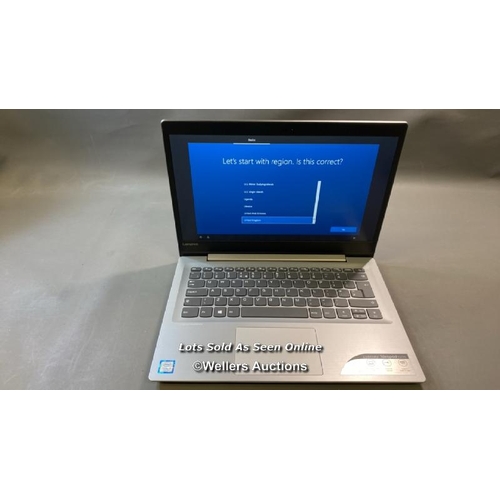 9739 - LENOVO IDEPAD 320S / 4GB RAM / 128GB HD / I3-7100U @ 2.40GHZ / SN: MP1BXB8H / WINDOWS 10 OPERATING S... 