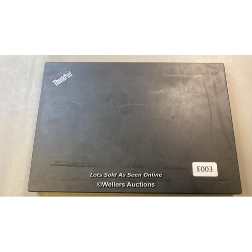 9741 - LENOVO THINKPAD T490 / 16GB RAM / 250GB HD / I5-8265U @ 1.60GHZ / SN: PF1ZNQJ3 / WINDOWS 10 OPERATIN... 