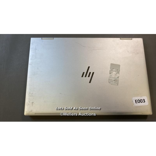 9744 - HP ELITEBOOK X360 830 G8 / HD REMOVED / INTEL I5 PROCESSOR / SN: 5CG1432P3S - BIOS LOCKED