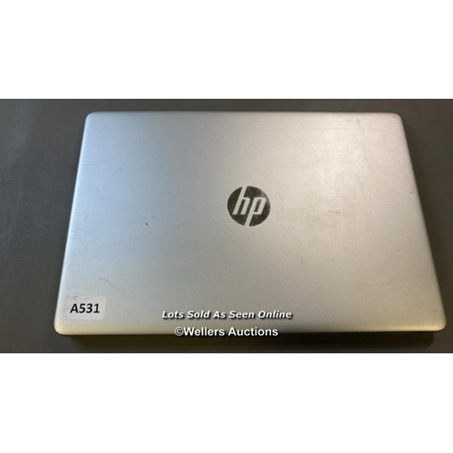 9755 - HP LAPTOP / 8GB RAM / 500GB HD / I7-1165G7 @ 2.80GHZ / SN: 5CD2456RC9 / WINDOWS 11 OPERATING SYSTEM ... 