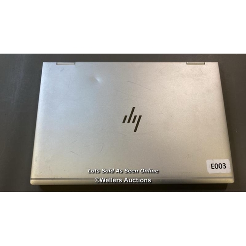 9758 - HP ELITEBOOK X360 1040 G5 / HD REMOVED / INTEL I5 PROCESSOR / SN: 5CG9185GFX - CHASSIS DAMAGED - BIO... 