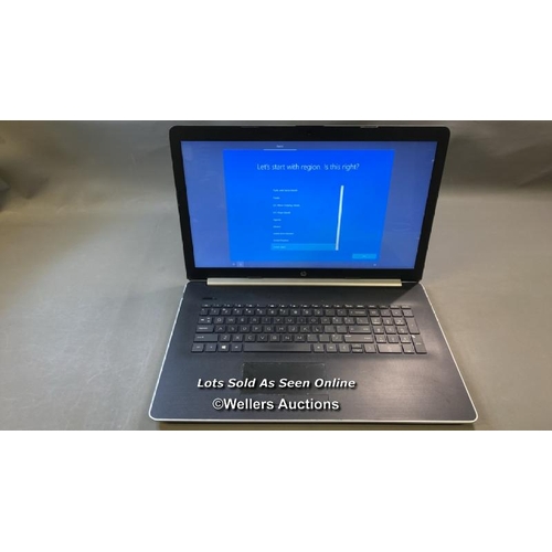 9760 - HP LAPTOP MODEL 17CA1065CL / 12GB RAM / 250GB HD / RYZEN 5 3500U @ 2.10GHZ / SN: 5CG00805Q2 / WINDOW... 