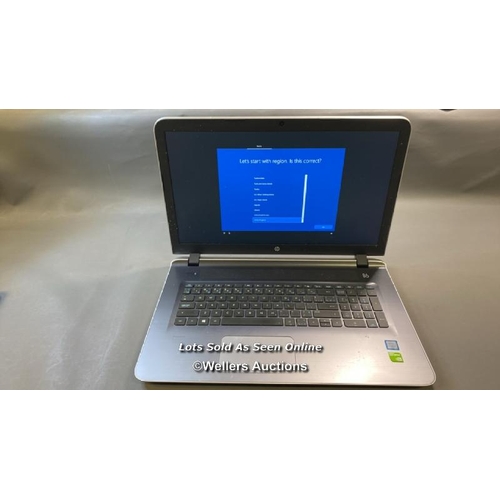 9761 - HP LAPTOP MODEL 17G173CA / 16GB RAM / 2TB HD / I7-6500U @ 2.50GHZ / SN: 6CF5441FGL / WINDOWS 10 OPER... 