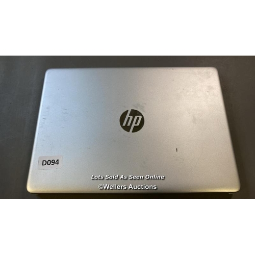 9765 - HP LAPTOP MODEL 14DK0803N0 / 4GB RAM / 128GB HD / RYZEN 3 3200U @ 2.60GHZ / SN: 5CG9393F4V / WINDOWS... 