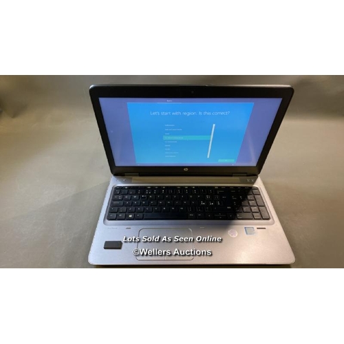 9766 - HP PROBOOK 650 G2 / 8GB RAM / 250GB HD / I5-6200U @ 2.30GHZ / SN: 5CG7251XF9 / WINDOWS 10 OPERATING ... 