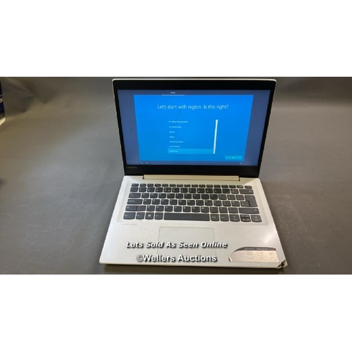 9772 - LENOVO IDEAPAD 320S / 4GB RAM / 128GB HD / INTEL PENTIUM 44154 @ 2.30GHZ / SN: MP1EPUJ3 - CHASSIS DA... 