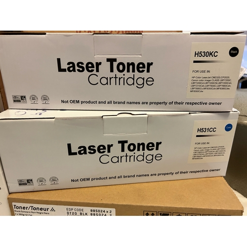 14 - X5 ASSORTED NEW TONER CARTRIDGES