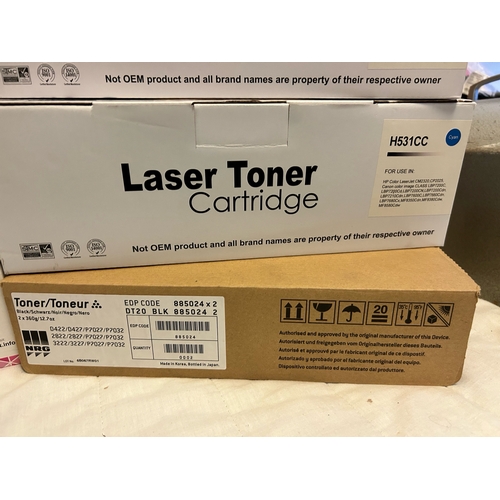 14 - X5 ASSORTED NEW TONER CARTRIDGES