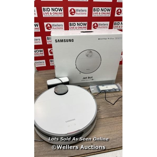 8 - SAMSUNG JET BOT ROBOT VACUUM CLEANER / POWERS UP / REQUIRES A CHARGE / SHOWING SOME SIGNS OF USE / E... 