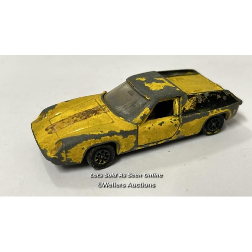 20 - Six assorted Corgi & Dinky diecast cars including Lotus Europa, MGB-GT and Commer pick up truck / AN... 