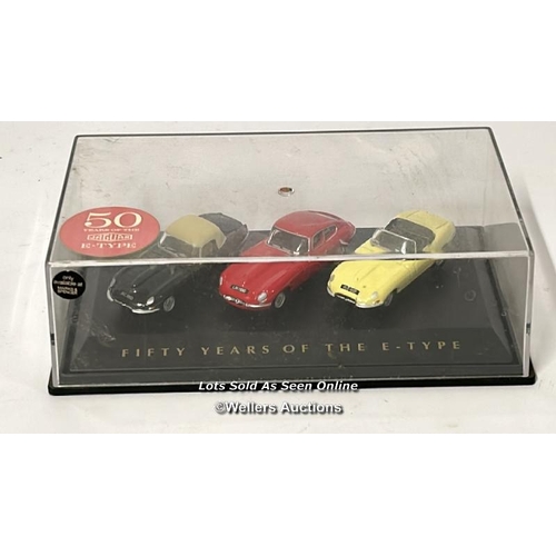 26 - Assorted model vehicles including boxed Tomy Toyota Hilux Bigfoot, Corgi fire truck, Tesco truck and... 