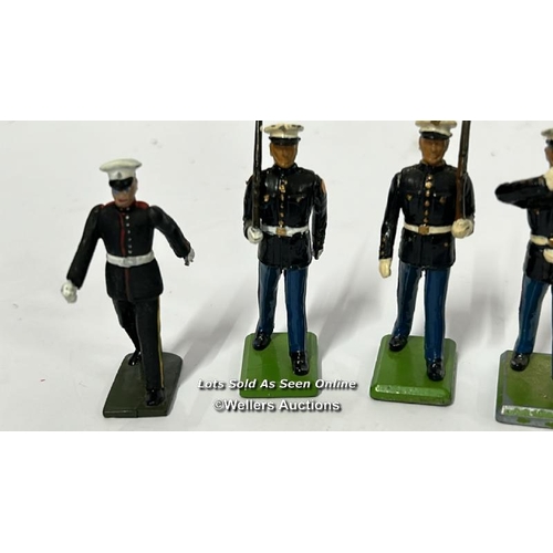 33 - Nine Britain's U.S. Marine figures, most matching / AN5