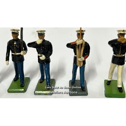 33 - Nine Britain's U.S. Marine figures, most matching / AN5