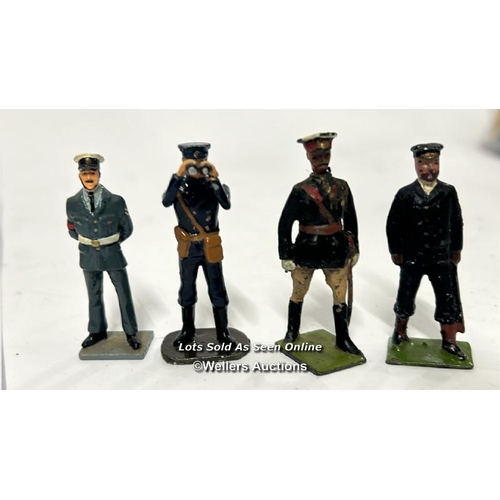 36 - Twenty seven assorted hand painted military figures, some marked Britain's / AN5