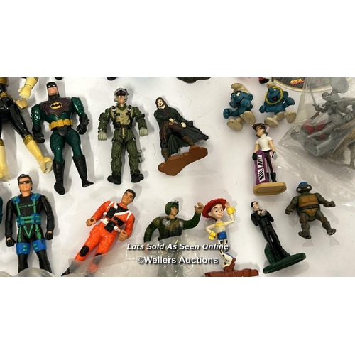 44 - Assorted action figures and toys including Fisher Price adventures Astronaut 1979, TMNT Burger King ... 