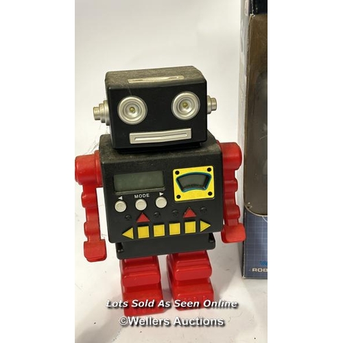 46 - Toy robots to include Lost in Space, Bot-T and a 1975 D-C-Marx Mr Smash wind up toy / AN7