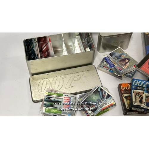 56 - James Bond - Collectors cards, magazines, playing cards and sealed DVD box set / AN8