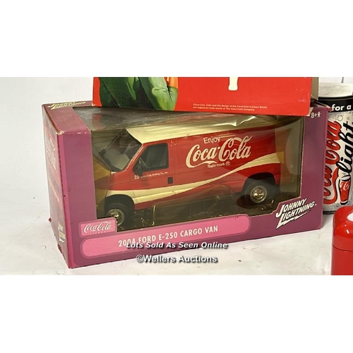 60 - Coca -Cola collectables including Johnny Lightning Ford van 1:24 scale model / AN9