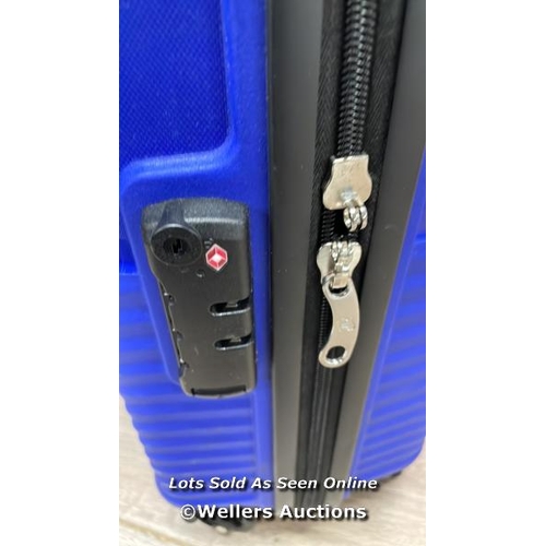 132 - AMERICAN TOURISTER JET DRIVER 55CM CARRY ON HARDSIDE SPINNER CASE / DAMAGED ZIP / SIGNS OF USE / A10